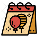 Calendars Birthday Party Icon