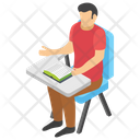 Examination Hall Reading Student Learning Student Icon