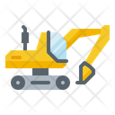 Excavator Construction Vehicle Icon