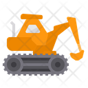 Excavator Constructions Heavy Vehicle Icon