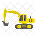 Excavator Digger Construction Icon