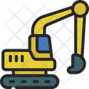 Excavator Machine Icon
