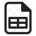 Excel File Format Xls Icon