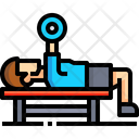 Exercise Bench Press Gym Icon