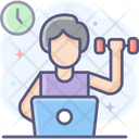 Exercise And Work Working With Exercise Exercise Icon