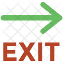 Exit Arrow Sign Icon