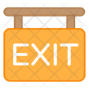 Exit Board Signboard Fingerboard Icon