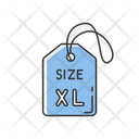 Extra Large Size Label Icon