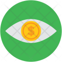 Eye Dollar Investor Icon