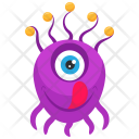 Eyeball Cartoon Character Icon