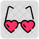 Valentine Day Eyewear Glasses Icon