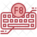 F 8 Function Keyboard Button Icon