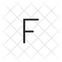 F Letter Key Icon