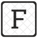 F Uppercase Letter Icon