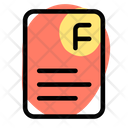 F Paper Icon