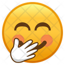Face With Hand Over Mouth Emoji Emoticon Icon