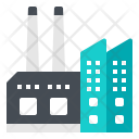 Factory Industry Pollution Icon