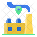 Factory location Icon - Download in Flat Style