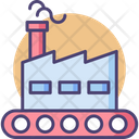 Factory Production Assembly Factory Icon
