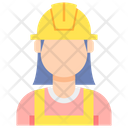 Factory Worker Female Icon