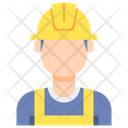 Factory Worker Male Icon
