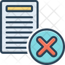 Fail Document Icon