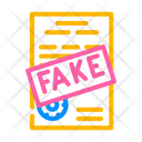 Fake Document Fake Document Icon