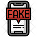 Fake News Smartphone Viral Icon