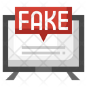 Fake News Smart Tv News Report Icon