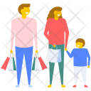 Family Shopping  Icon