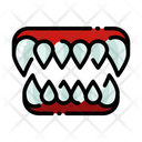 Fangs Demon Mouth Devil Teeth Icon