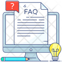 Faq Common Answers Common Questions Icon