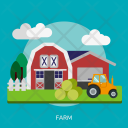 Farm Building Construction Icon