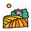 Farm Field Nature Icon