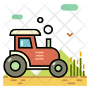 Harvest Tractor Farming Icon
