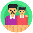 Fatherhood Dad And Son Parent Icon