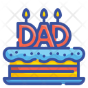 Father Day Cake Cake Birthday Icon