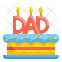 Father Day Cake Cake Birthday Icon