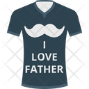 Father Shirt Loving Father Clothing Icon