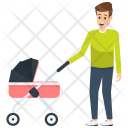 Baby Pram Stroller Icon