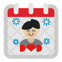 Fathers Day Calendar Icon