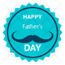 Fathers Day Badge Icon