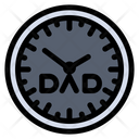 Fathers Day Clock Icon