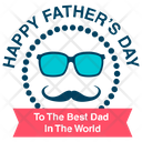 Fathers Day Sticker Icon
