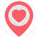Favorite Location Love Heart Icon