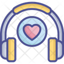 Favorite Music Headphones Love Music Icon
