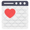 Favorite Website Favorite Webpage Romantic Website Icon