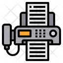 Fax Telephone Text Icon