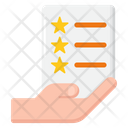 Features Rating Stars Feedback Form Icon