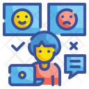 Feedback Review Rate Critic Evaluation Rating Marketing Smileys Icon